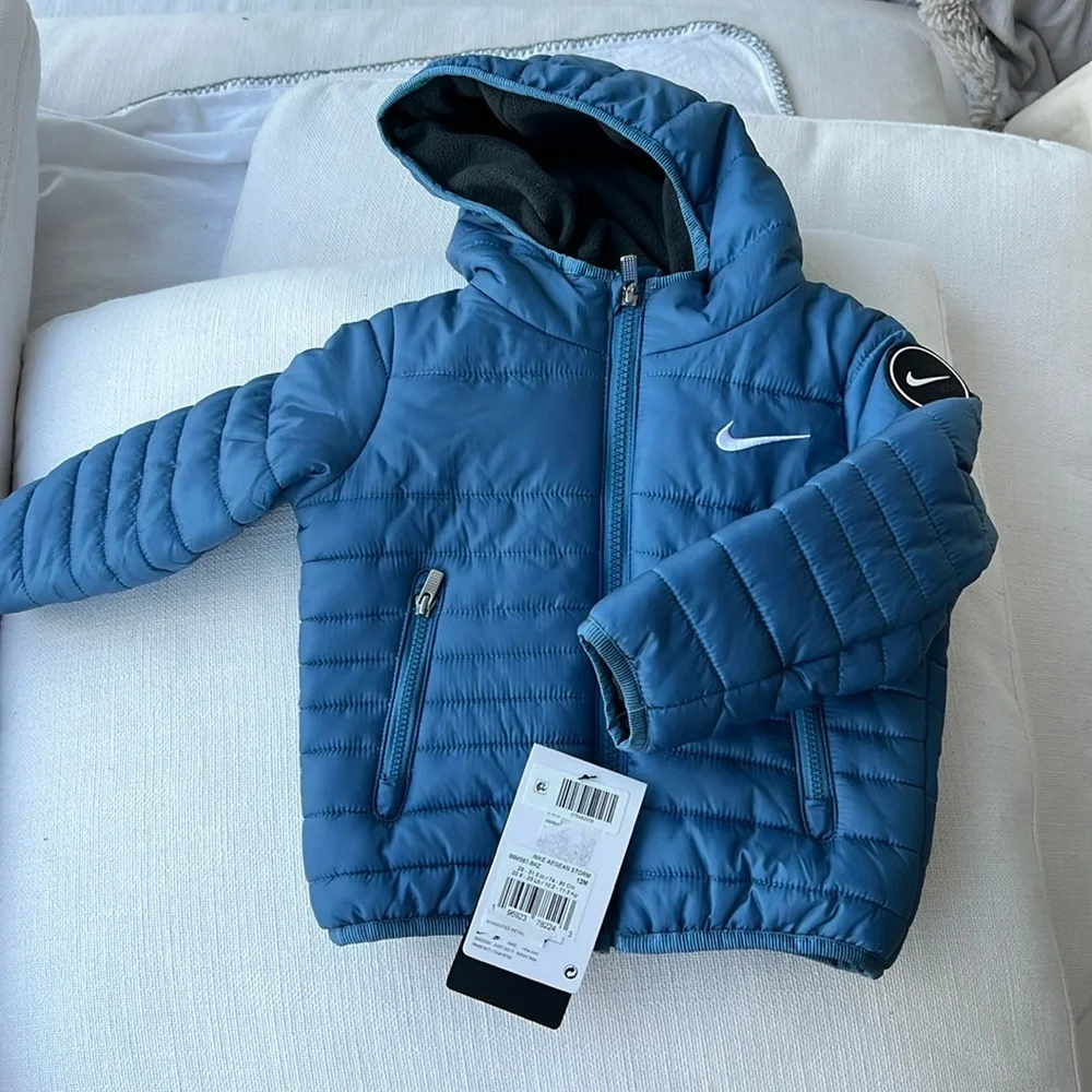 Nike Kids Blue Jacket Coat Puffer